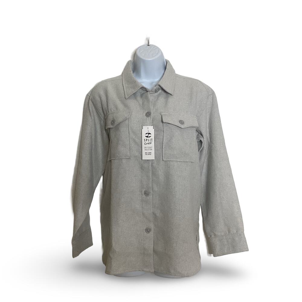 Split Coast Flannel Comfy Shacket